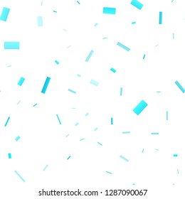 Light BLUE vector seamless cover in polygonal style. Glitter abstract illustration with rectangular shapes. Modern template for your landing page.
