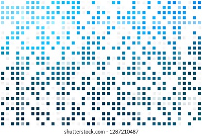 Light BLUE vector seamless cover in polygonal style. Glitter abstract illustration with rectangular shapes. Pattern for design of fabric, wallpapers.