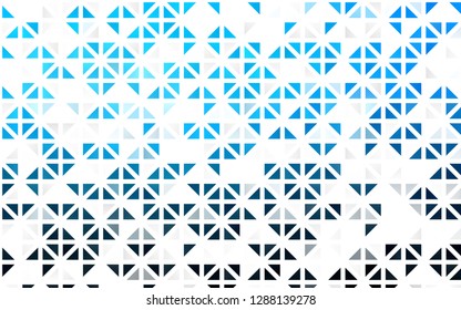 Light BLUE vector seamless cover in polygonal style. Modern abstract illustration with colorful triangles. Template for business cards, websites.