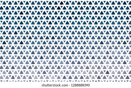Light BLUE vector seamless cover in polygonal style. Illustration with set of colorful triangles. Trendy design for wallpaper, fabric makers.