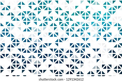 Light BLUE vector seamless cover in polygonal style. Abstract gradient illustration with triangles. Pattern for trendy fabric, wallpapers.