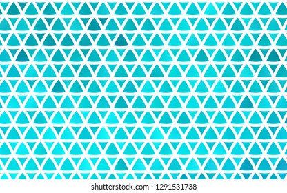 Light BLUE vector seamless cover in polygonal style. Decorative design in abstract style with triangles. Trendy design for wallpaper, fabric makers.