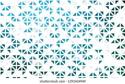 Light BLUE vector seamless cover in polygonal style. Abstract gradient illustration with triangles. Trendy design for wallpaper, fabric makers.
