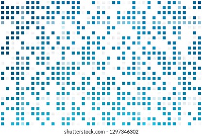 Light BLUE vector seamless cover in polygonal style. Illustration with set of colorful rectangles. Pattern for design of window blinds, curtains.