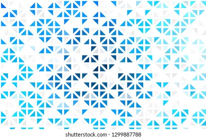 Light BLUE vector seamless cover in polygonal style. Modern abstract illustration with colorful triangles. Trendy design for wallpaper, fabric makers.