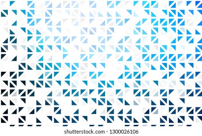 Light BLUE vector seamless cover in polygonal style. Glitter abstract illustration with triangular shapes. Pattern for trendy fabric, wallpapers.