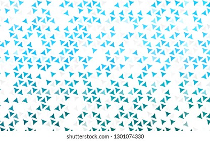 Light BLUE vector seamless cover in polygonal style. Modern abstract illustration with colorful triangles. Pattern for trendy fabric, wallpapers.