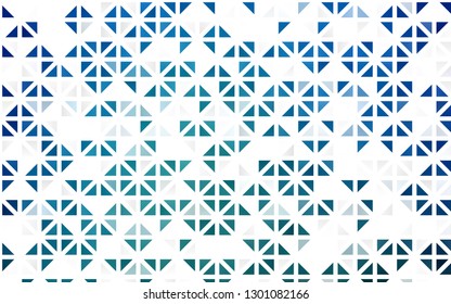Light BLUE vector seamless cover in polygonal style. Beautiful illustration with triangles in nature style. Design for textile, fabric, wallpapers.