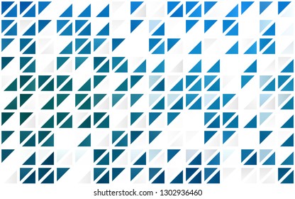 Light BLUE vector seamless cover in polygonal style. Beautiful illustration with triangles in nature style. Pattern for trendy fabric, wallpapers.
