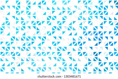 Light BLUE vector seamless cover in polygonal style. Abstract gradient illustration with triangles. Pattern for design of fabric, wallpapers.