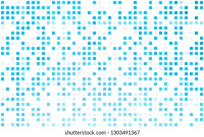 Light BLUE vector seamless cover in polygonal style. Rectangles on abstract background with colorful gradient. Template for business cards, websites.