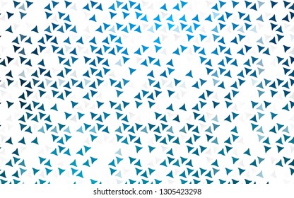 Light BLUE vector seamless cover in polygonal style. Modern abstract illustration with colorful triangles. Pattern for design of fabric, wallpapers.