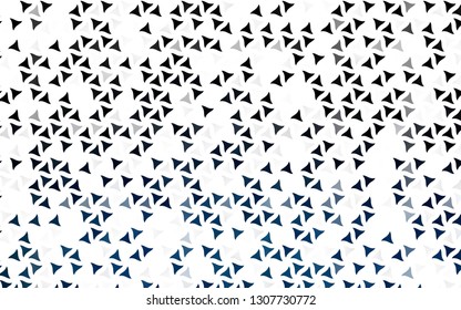 Light BLUE vector seamless cover in polygonal style. Beautiful illustration with triangles in nature style. Pattern for design of fabric, wallpapers.