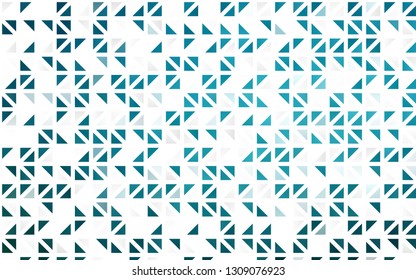 Light BLUE vector seamless cover in polygonal style. Beautiful illustration with triangles in nature style. Pattern for design of fabric, wallpapers.