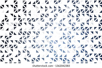 Light BLUE vector seamless cover in polygonal style. Decorative design in abstract style with triangles. Trendy design for wallpaper, fabric makers.