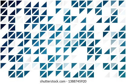 Light BLUE vector seamless cover in polygonal style. Modern abstract illustration with colorful triangles. Pattern for trendy fabric, wallpapers.