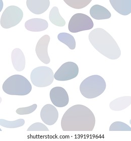 Light BLUE vector seamless cover with circles. Glitter abstract illustration with blurred drops of rain. Pattern for design of window blinds, curtains.