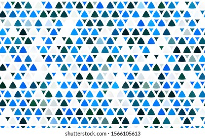 Light BLUE vector seamless cover in polygonal style. Triangles on abstract background with colorful gradient. Pattern for design of fabric, wallpapers.