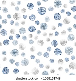 Light BLUE vector seamless doodle bright background. Flowers on blurred abstract background with gradient. Brand-new design for your business.