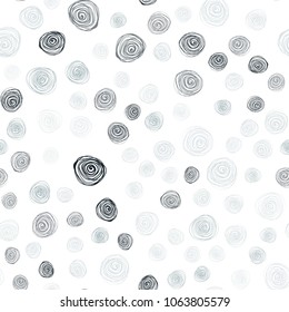 Light BLUE vector seamless doodle bright background. Creative illustration in blurred style with flowers. Completely new template for your business design.