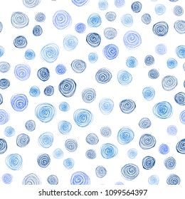 Light BLUE vector seamless doodle bright background. Flowers on blurred abstract background with gradient. Elegant pattern for a brand book.