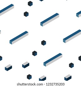 Light BLUE vector seamless, isometric texture in rectangular style. Modern abstract illustration with colorful rectangles. Design for wallpaper, fabric makers.