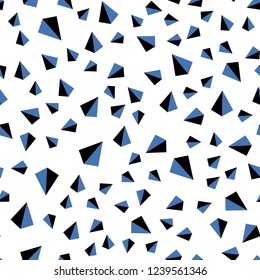 Light BLUE vector seamless, isometric pattern with polygonal style. Abstract gradient illustration with triangles. Pattern for design of fabric, wallpapers.