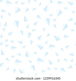 Light BLUE vector seamless, isometric layout with lines, triangles. Abstract gradient illustration with triangles. Design for wallpaper, fabric makers.