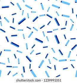 Light BLUE vector seamless, isometric texture with colored lines. Blurred decorative design in simple style with lines. Design for wallpaper, fabric makers.