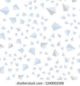 Light BLUE vector seamless, isometric texture with triangular style. Modern abstract illustration with colorful triangles. Design for wallpaper, fabric makers.