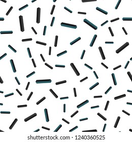 Light BLUE vector seamless, isometric cover with stright stripes. Modern geometrical abstract illustration with Lines. Pattern for trendy fabric, wallpapers.