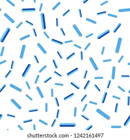 Light BLUE vector seamless, isometric background with straight lines. Glitter abstract illustration with colorful sticks. Template for business cards, websites.