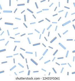 Light BLUE vector seamless, isometric background with straight lines. Blurred decorative design in simple style with lines. Design for textile, fabric, wallpapers.