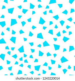 Light BLUE vector seamless, isometric cover with polygonal style. Illustration with set of colorful triangles. Template for business cards, websites.