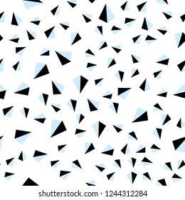 Light BLUE vector seamless, isometric background with triangles. Beautiful illustration with triangles in nature style. Pattern for trendy fabric, wallpapers.