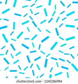 Light BLUE vector seamless, isometric template with repeated sticks. Lines on blurred abstract background with gradient. Design for wallpaper, fabric makers.