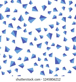 Light BLUE vector seamless, isometric cover with polygonal style. Modern abstract illustration with colorful triangles. Design for textile, fabric, wallpapers.