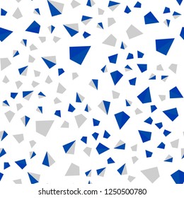 Light BLUE vector seamless, isometric texture with triangular style. Triangles on abstract background with colorful gradient. Design for wallpaper, fabric makers.