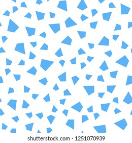 Light BLUE vector seamless, isometric template with crystals, triangles. Modern abstract illustration with colorful triangles. Pattern for design of fabric, wallpapers.