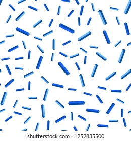 Light BLUE vector seamless, isometric layout with flat lines. Lines on blurred abstract background with gradient. Pattern for design of fabric, wallpapers.