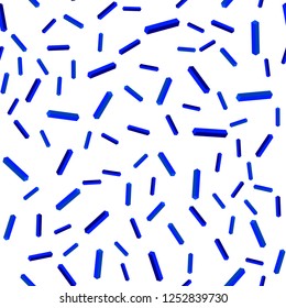 Light BLUE vector seamless, isometric texture with colored lines. Blurred decorative design in simple style with lines. Pattern for trendy fabric, wallpapers.