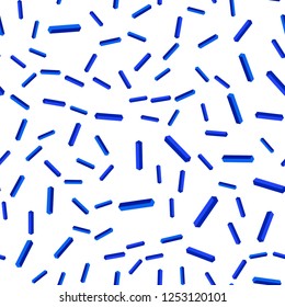 Light BLUE vector seamless, isometric texture with colored lines. Colorful shining illustration with lines on abstract template. Pattern for trendy fabric, wallpapers.