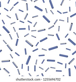 Light BLUE vector seamless, isometric pattern with sharp lines. Colorful shining illustration with lines on abstract template. Template for business cards, websites.