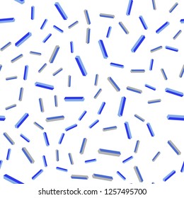 Light BLUE vector seamless, isometric background with stright stripes. Shining colored illustration with sharp stripes. Pattern for trendy fabric, wallpapers.