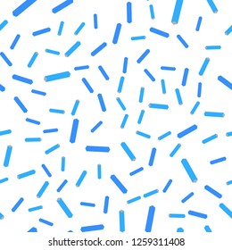 Light BLUE vector seamless, isometric template with repeated sticks. Blurred decorative design in simple style with lines. Design for textile, fabric, wallpapers.