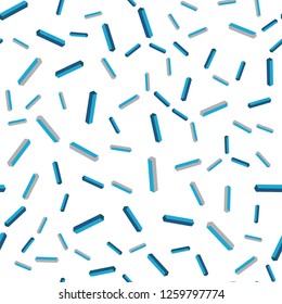 Light BLUE vector seamless, isometric template with repeated sticks. Blurred decorative design in simple style with lines. Texture for window blinds, curtains.
