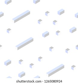 Light BLUE vector seamless, isometric texture in rectangular style. Modern abstract illustration with colorful rectangles. Design for wallpaper, fabric makers.