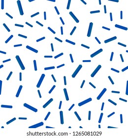 Light BLUE vector seamless, isometric background with stright stripes. Lines on blurred abstract background with gradient. Texture for window blinds, curtains.