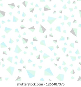 Light BLUE vector seamless, isometric backdrop with lines, triangles. Glitter abstract illustration with triangular shapes. Template for business cards, websites.