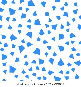Light BLUE vector seamless, isometric texture with triangular style. Beautiful illustration with triangles in nature style. Design for textile, fabric, wallpapers.
